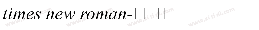 times new roman字体转换